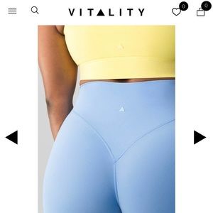 New Light Blue Vitality Cloud Leggings -size large